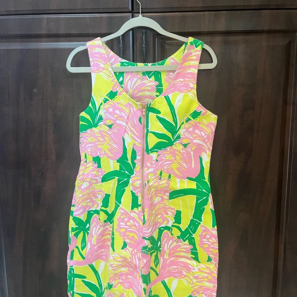 Lilly Pulitzer Pink and Green Mini Dress - Picture 2 of 2